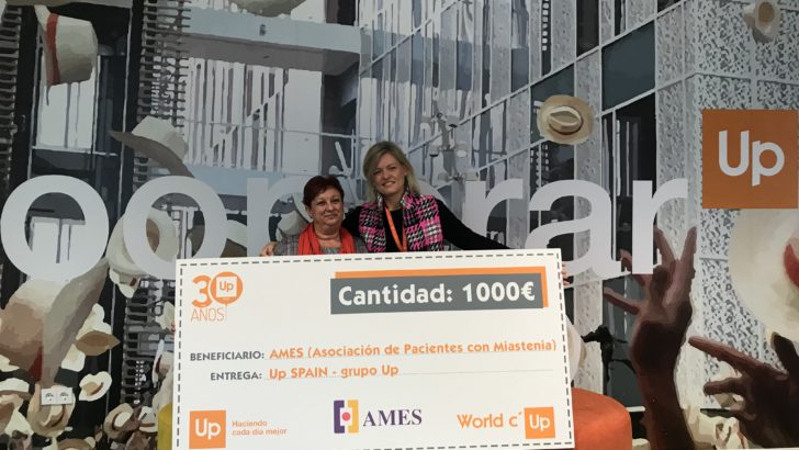 Up SPAIN entrega un Cheque Solidario a AMES