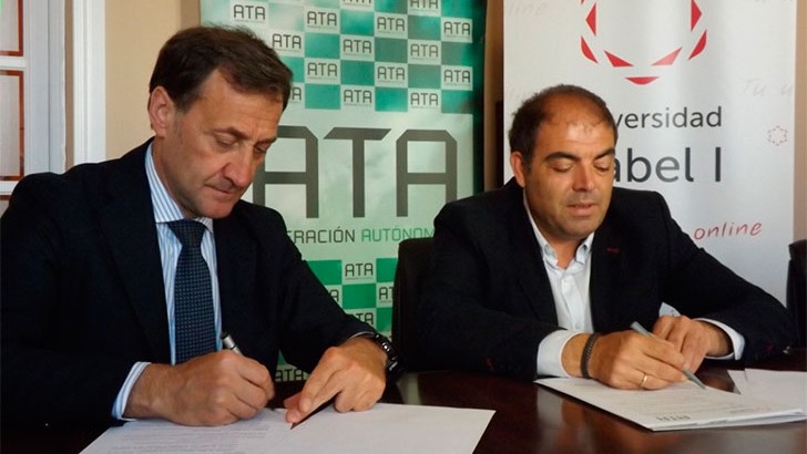 ATA y la Universidad Isabel I firman un convenio de colaboración para la formación de los autónomos