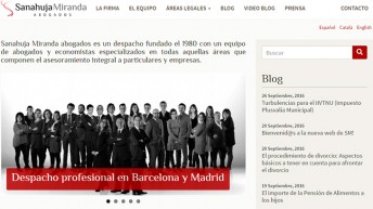 Sanahuja Miranda abogados rediseña su web